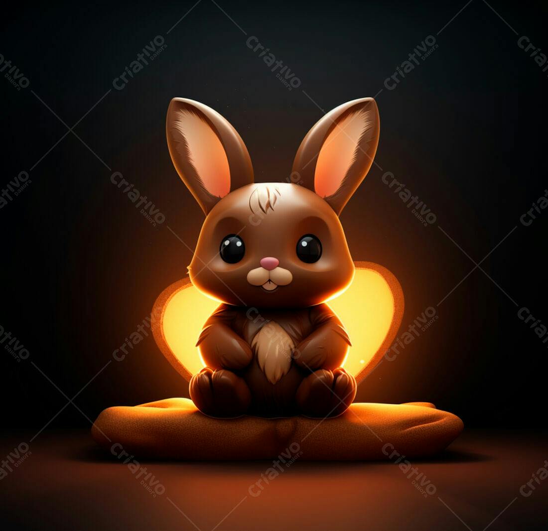 Coelhinho Marrom em Luz Quente