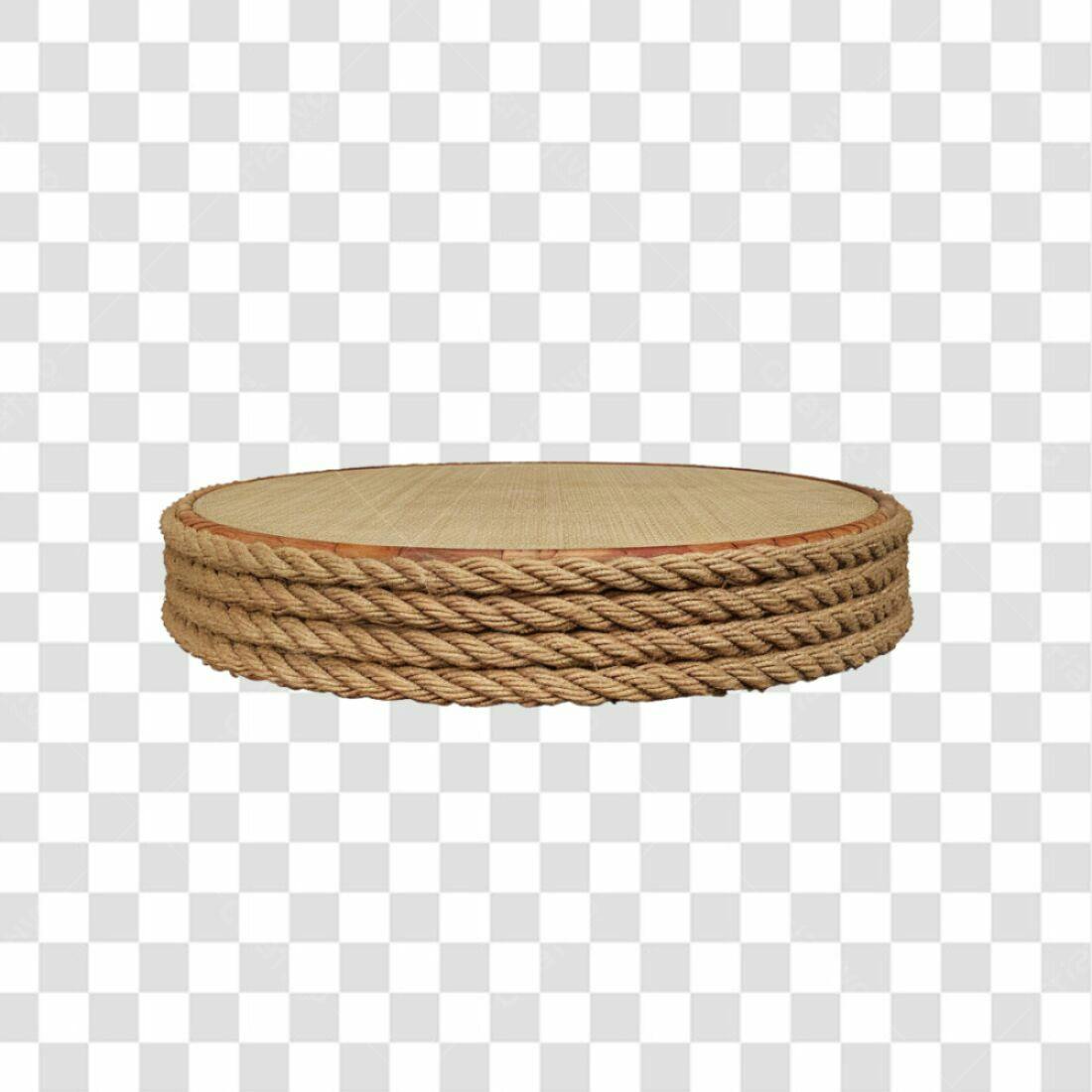 Base de Palha e Corda PNG com fundo transparente