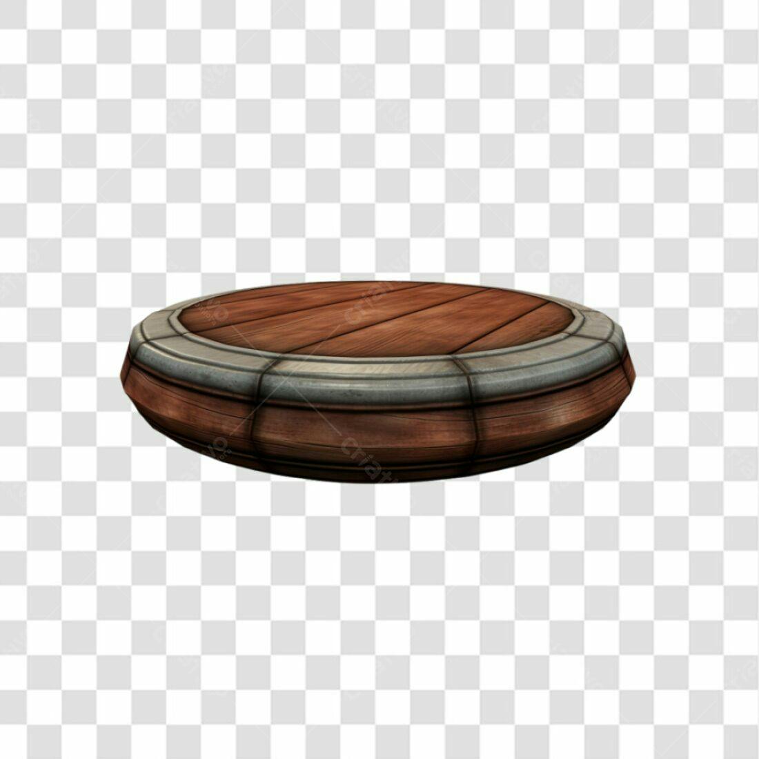 Base de Madeira PNG com fundo transparente