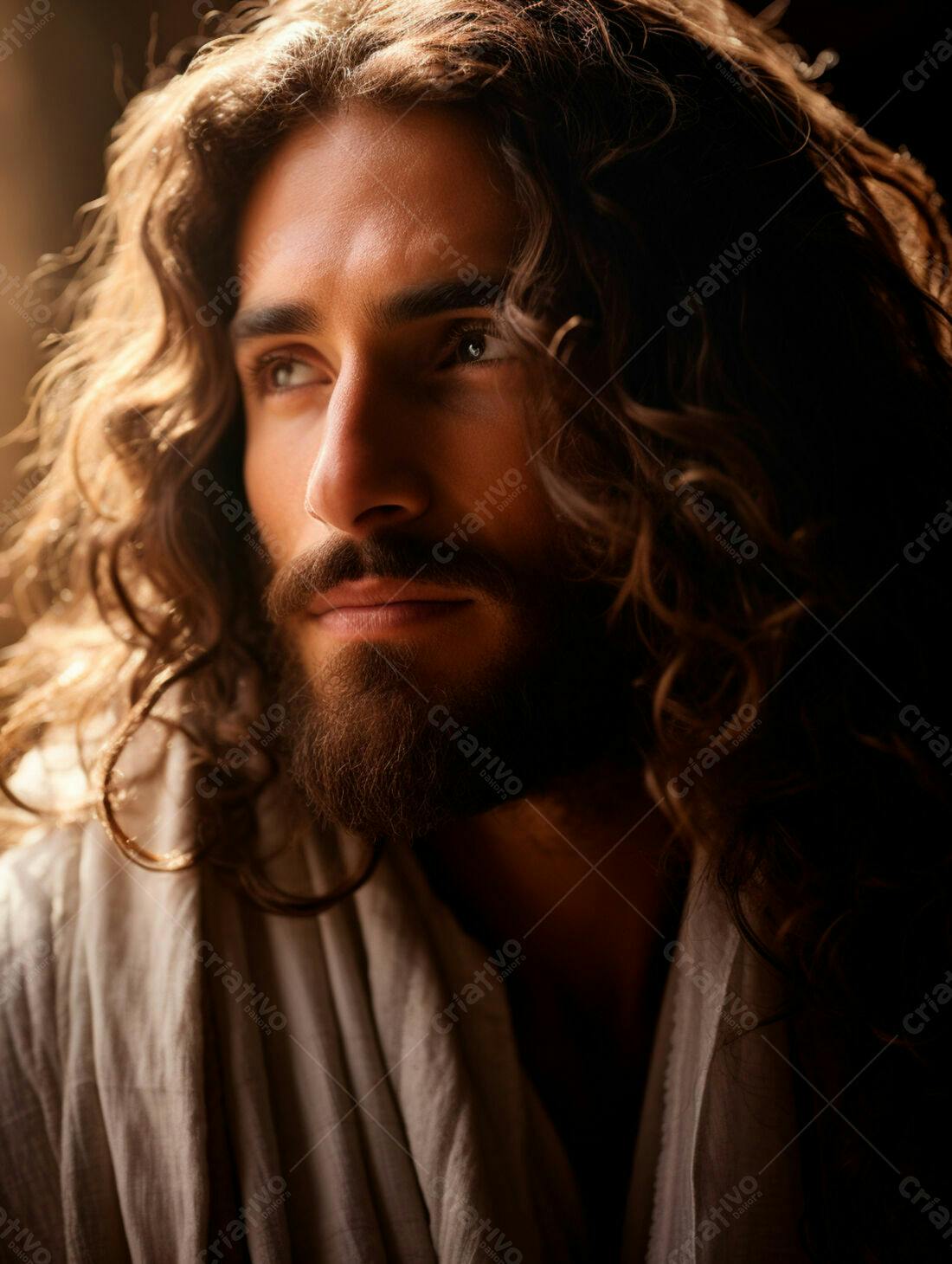 Jesus Cristo retrato luz suave