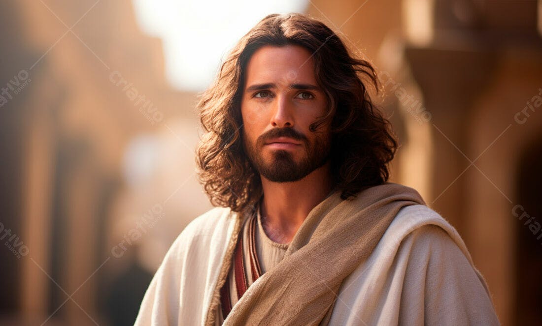 Jesus Cristo retrato tons terrosos