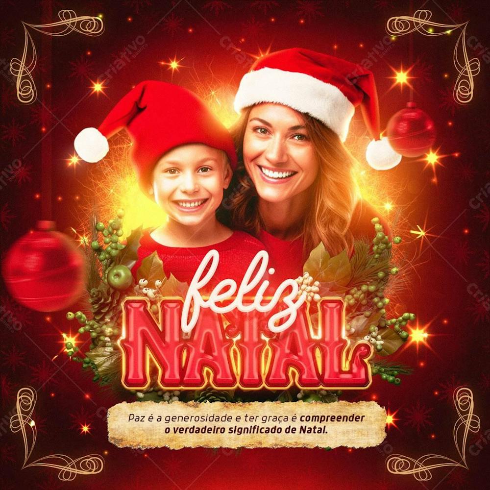 Feed Feliz Natal Verdadeiro Significado Social Media 