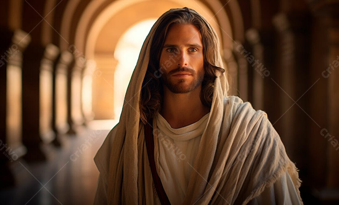 Jesus Cristo retrato tons terrosos