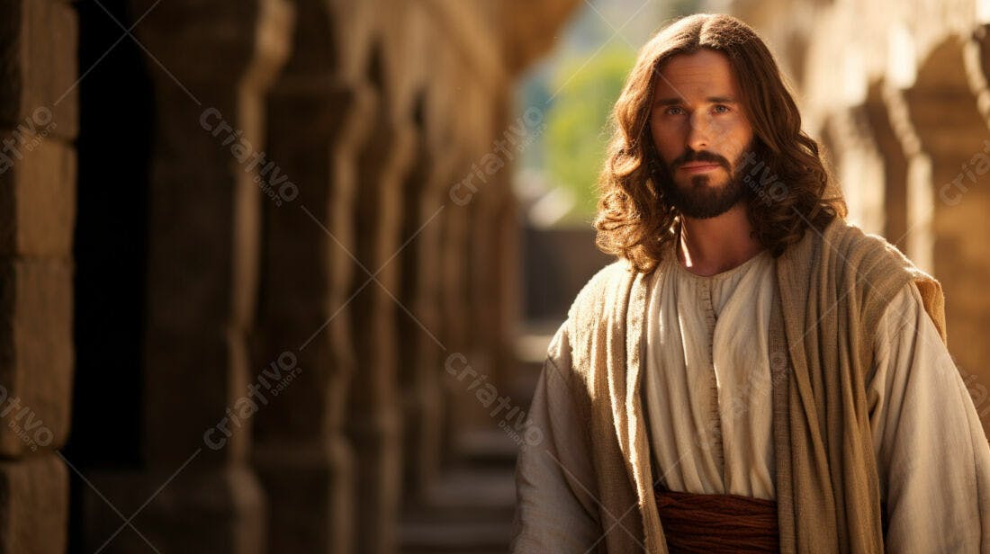 Jesus Cristo retrato tons terrosos