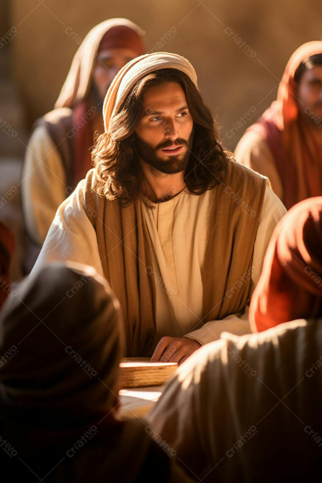 Jesus ensinando seus discípulos