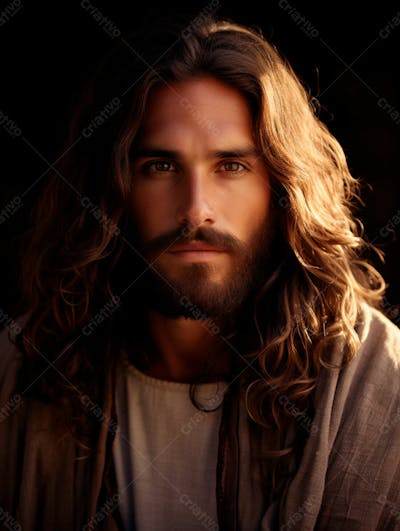 Jesus Cristo Em Um Cenário Histórico, Com Manto Tradicional, Cercado Por Arquitetura Antiga 66
