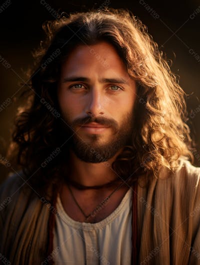Jesus Cristo Em Um Cenário Histórico, Com Manto Tradicional, Cercado Por Arquitetura Antiga 77
