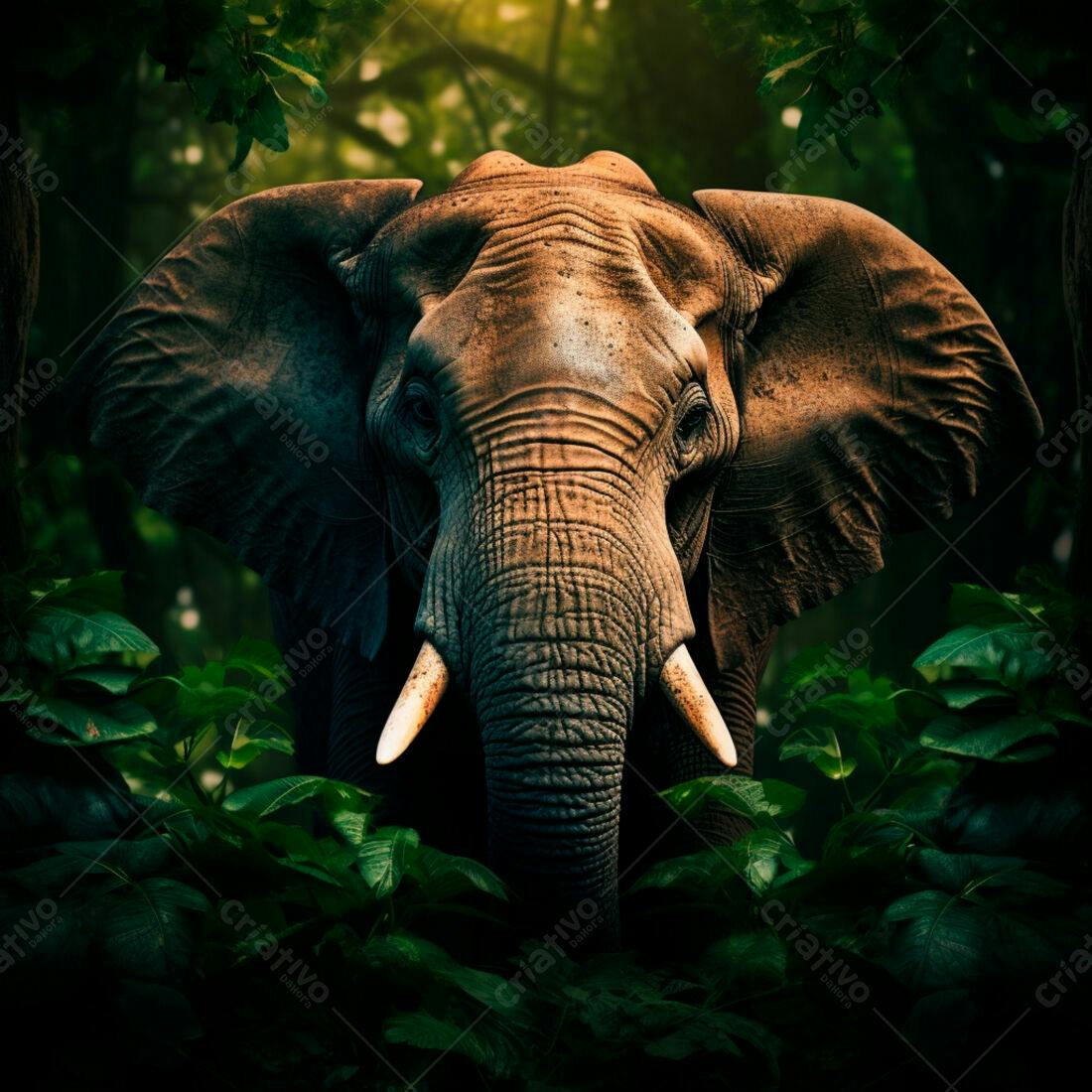 Elefante na Floresta Tropical