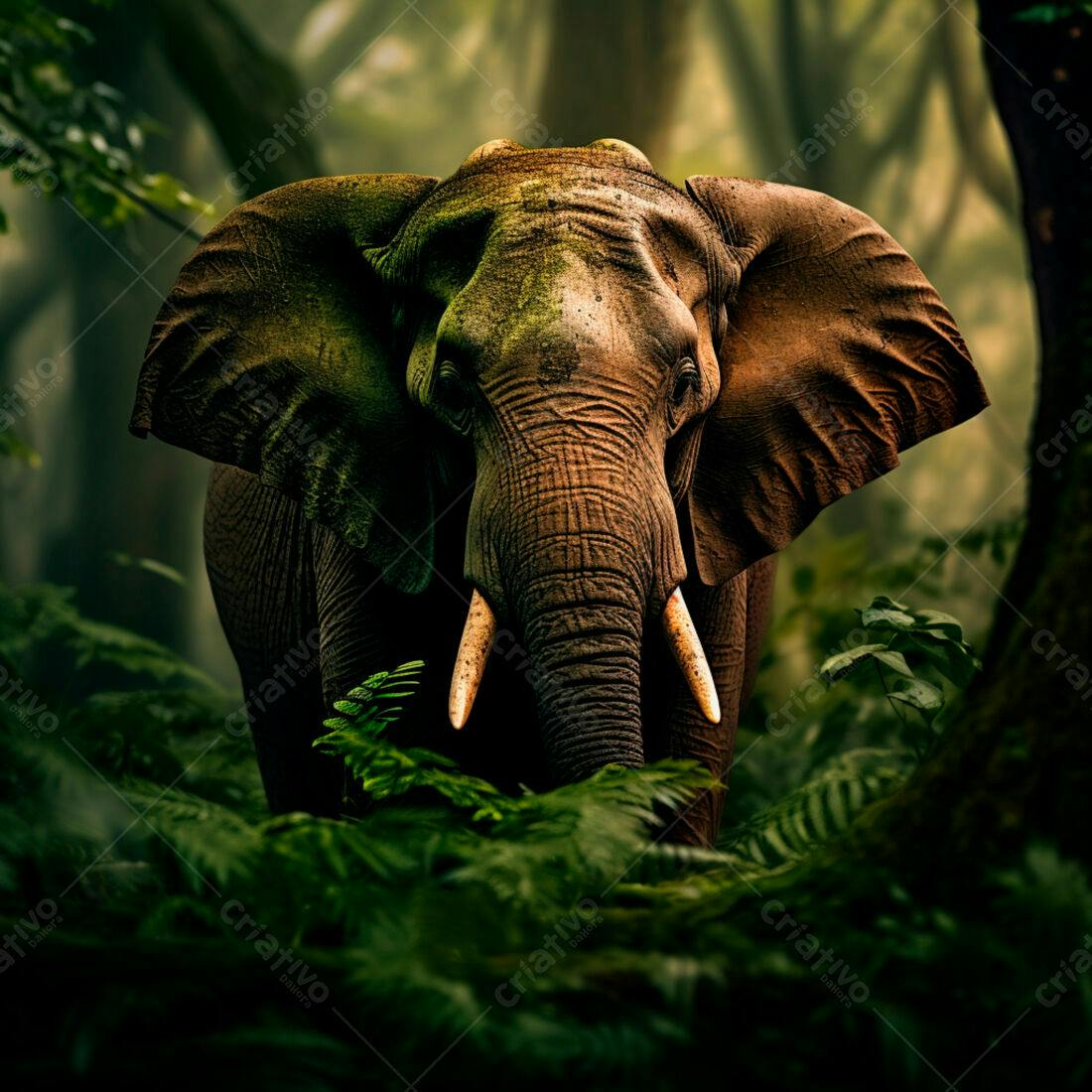 Elefante na Floresta Tropical