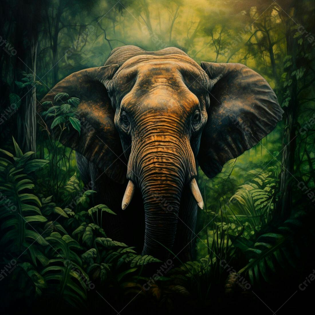 Elefante na Floresta Tropical