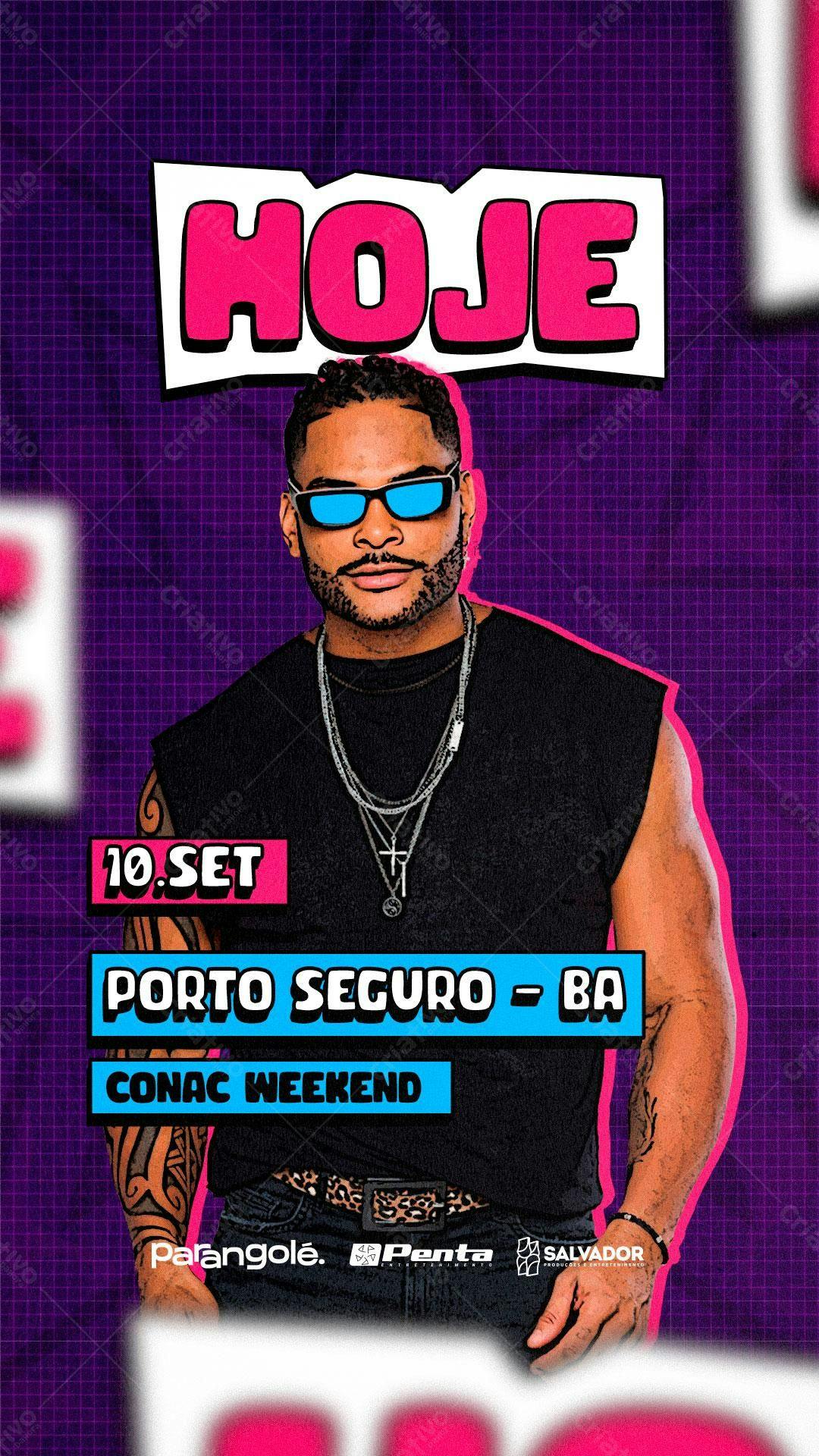 Flyer Conac Weekend em Porto Seguro PSD Editável