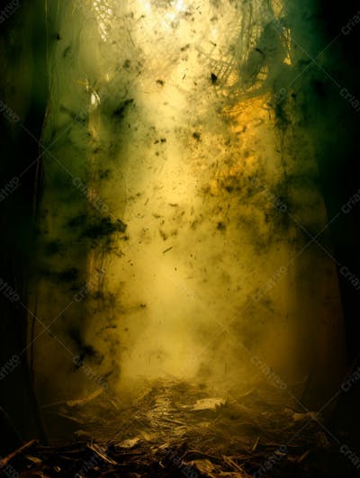 Imagem De Fundo De Densa Neblina E Fumaça Na Floresta 17