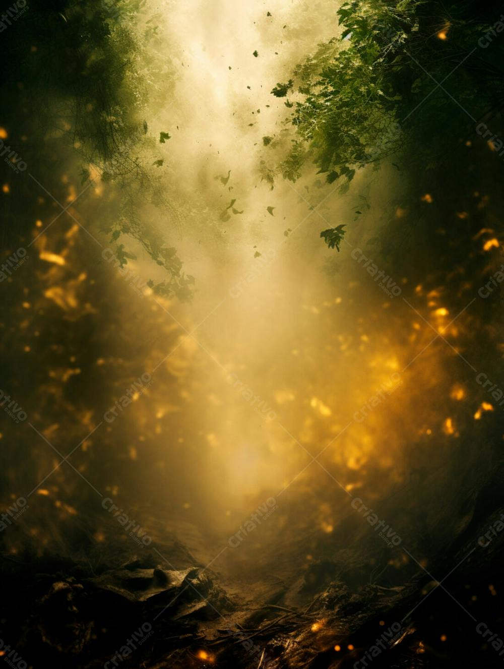 Imagem De Fundo De Densa Neblina E Fumaça Na Floresta 19
