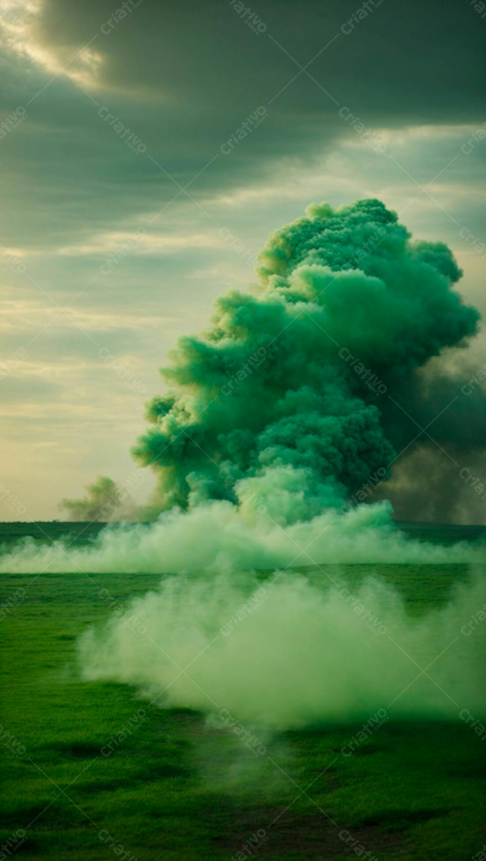 Imagem De Fundo De Uma Grande Explosão De Fumaça Em Uma Estrada 20