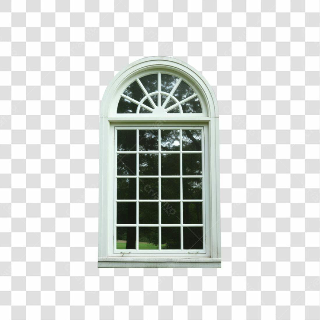 Janela Arquitetônica PNG com fundo transparente