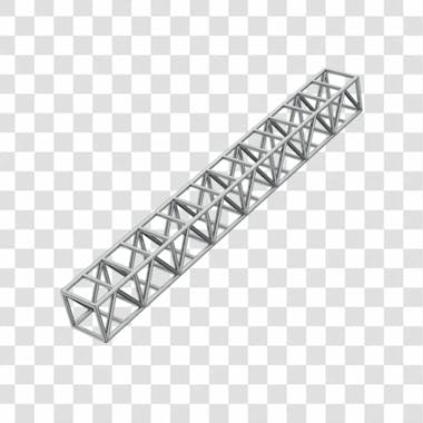 Asset 3d estrutura metálica indústrial em 3d com fundo transparente