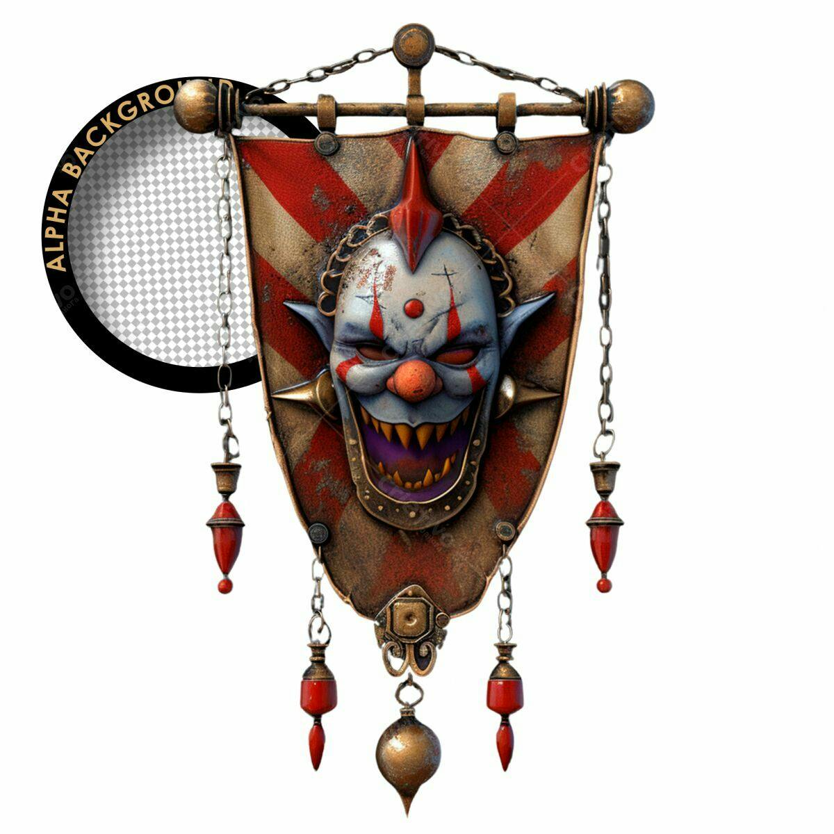 Banner de Terror com Palhaço Maligno PSD Editável