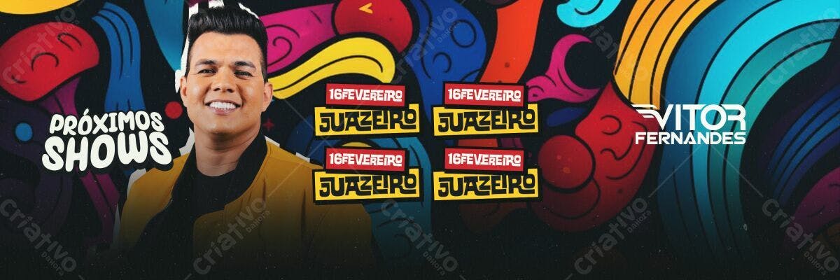 Banner Shows Vitor Fernandes Juazeiro PSD Editável