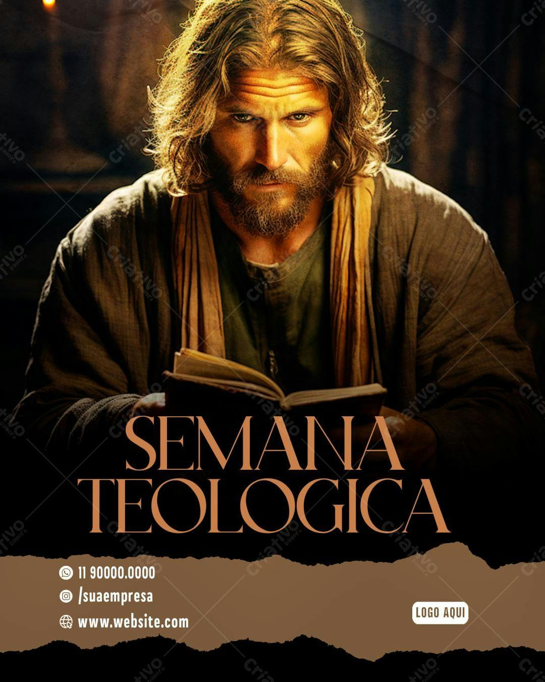 Flyer Semana Teológica PSD Editável