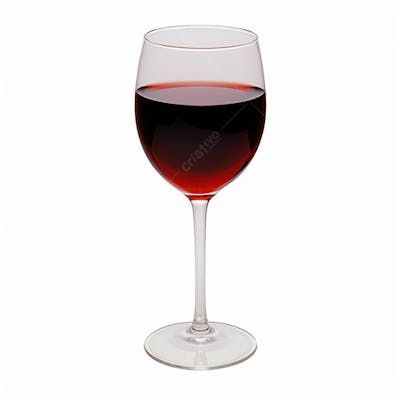 Taça De Vinho Em Fundo Branco Bebidas  (14)