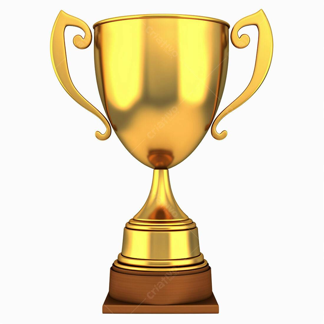 Troféu dourado de sucesso