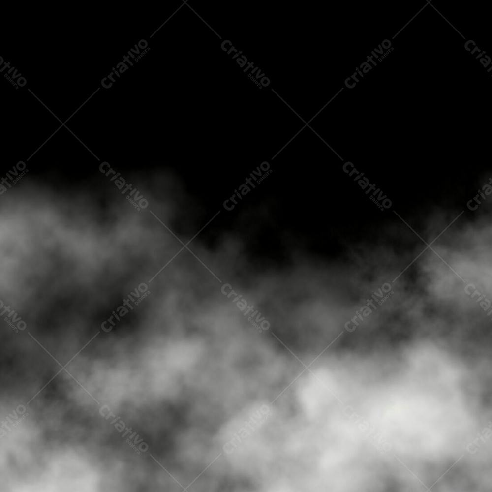 Névoa Overlay Sobre Fundo Preto fumaça