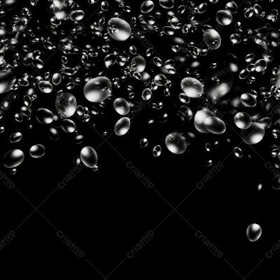 Overlay De Bolhas Sobre Fundo Preto Imagem Grátis (2)