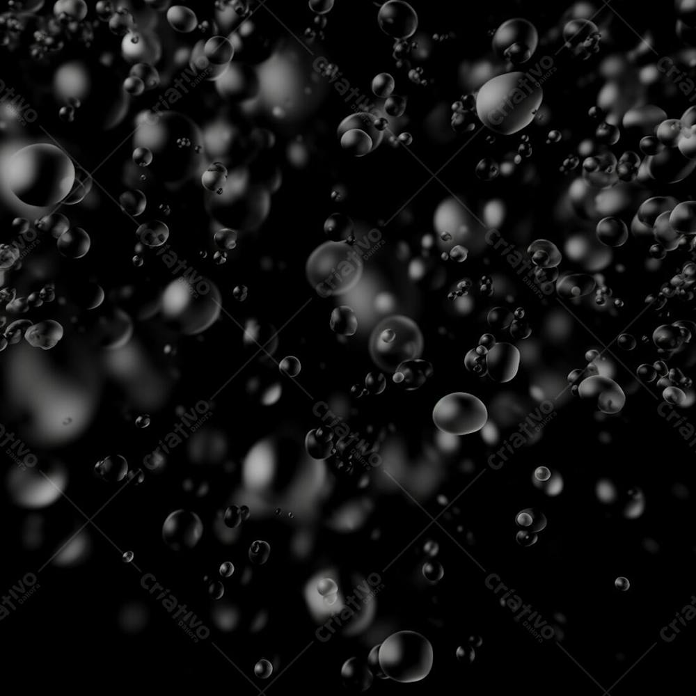 Overlay De Bolhas Sobre Fundo Preto Imagem Grátis (5)