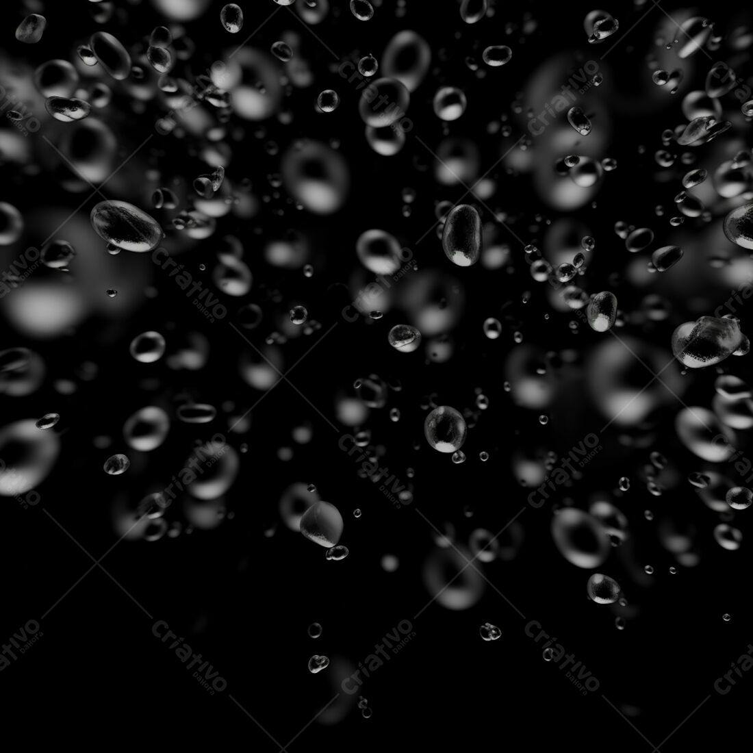 Textura Gotas Água Escuras para Fundo