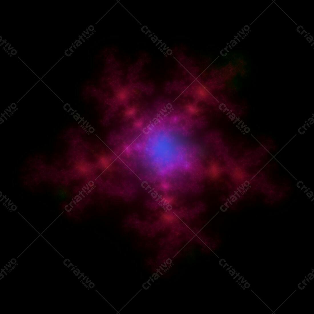 Textura Nébula Rosa e Azul para Fundo