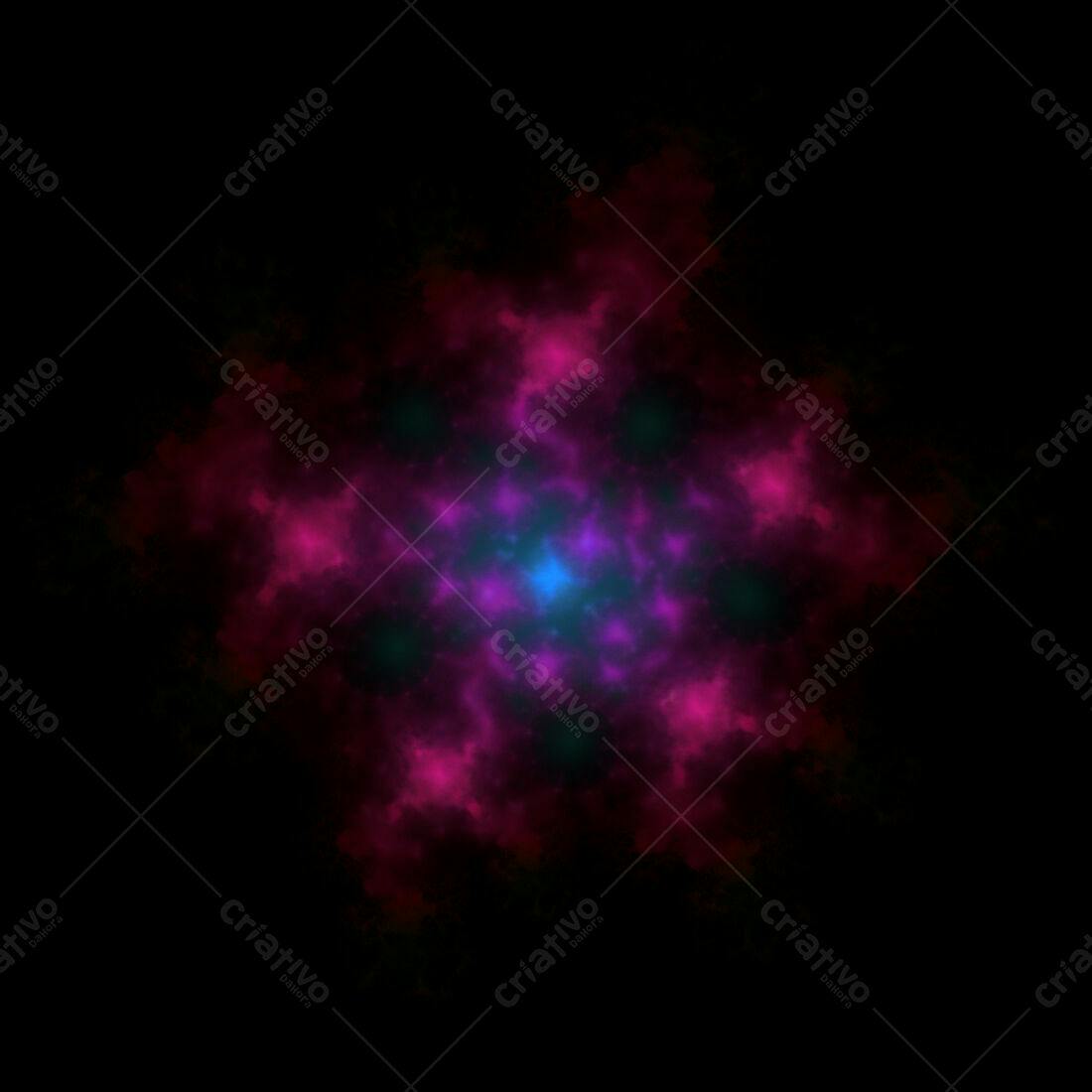 Textura Nébula Rosa e Azul para Fundo