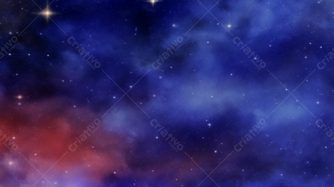 Textura espaço estrelado azul e vermelho para fundo