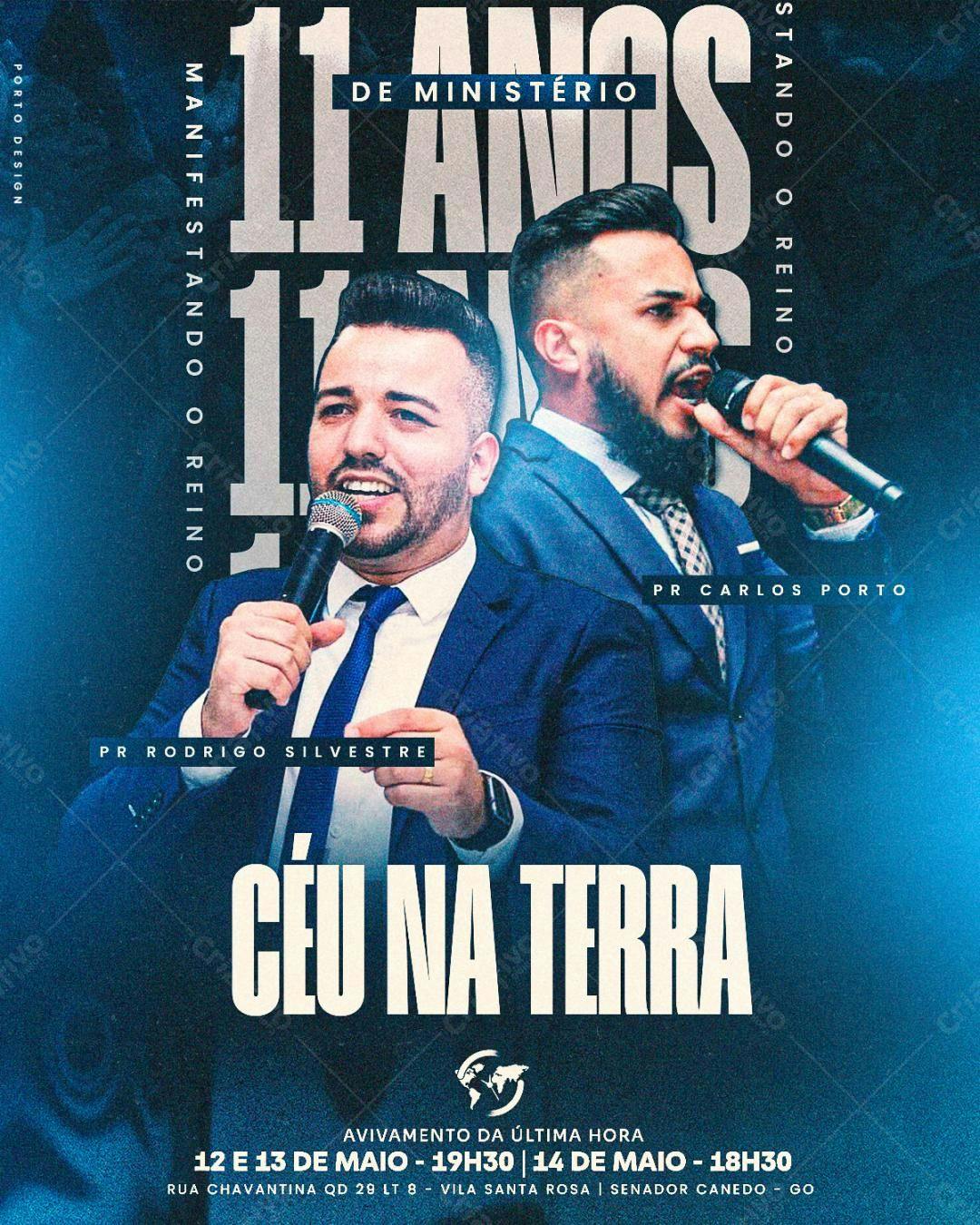 Flyer para Avivamento da Última Hora PSD Editável