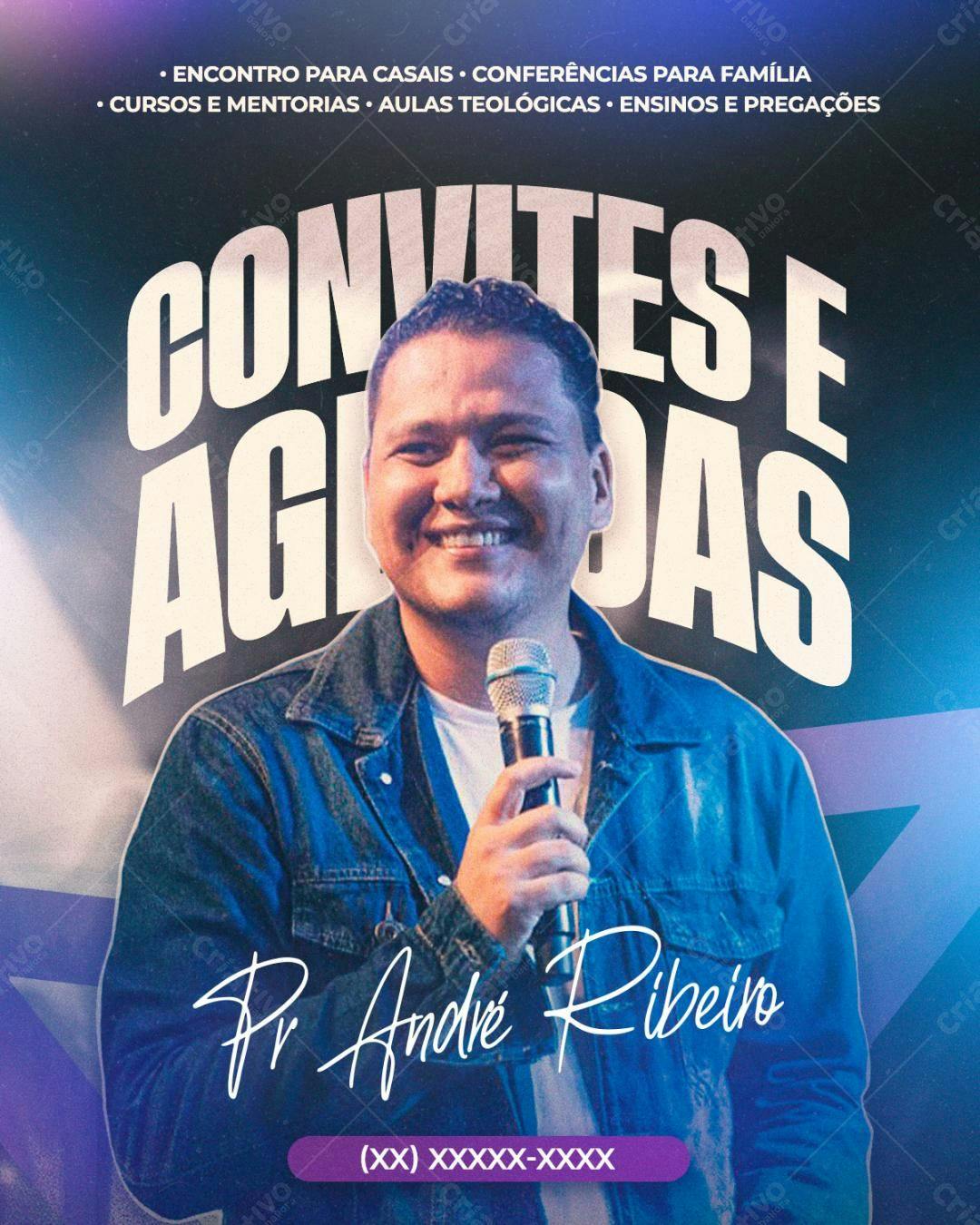 Flyer para Eventos Religiosos PSD Editável