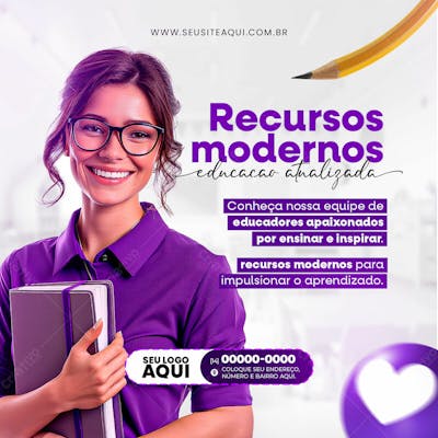 VOLTA ÀS AULAS | MATRÍCULAS ABERTAS | ESCOLA | PSD EDITÁVEL