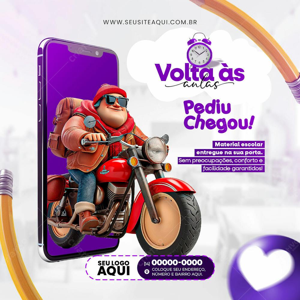 VOLTA ÀS AULAS | MATRÍCULAS ABERTAS | ESCOLA | PSD EDITÁVEL