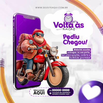 VOLTA ÀS AULAS | MATRÍCULAS ABERTAS | ESCOLA | PSD EDITÁVEL