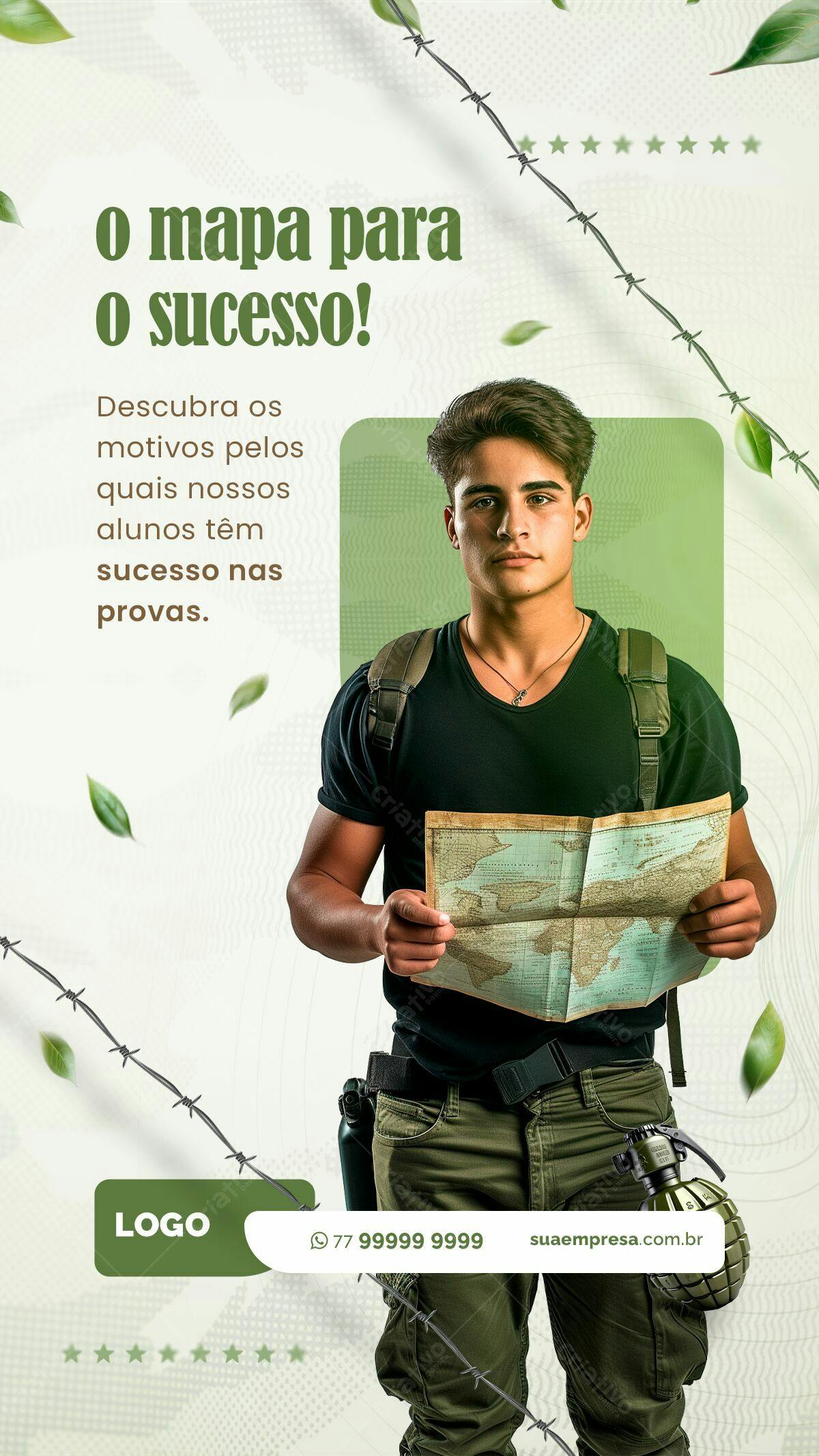 Flyer para Curso Preparatório PSD Editável