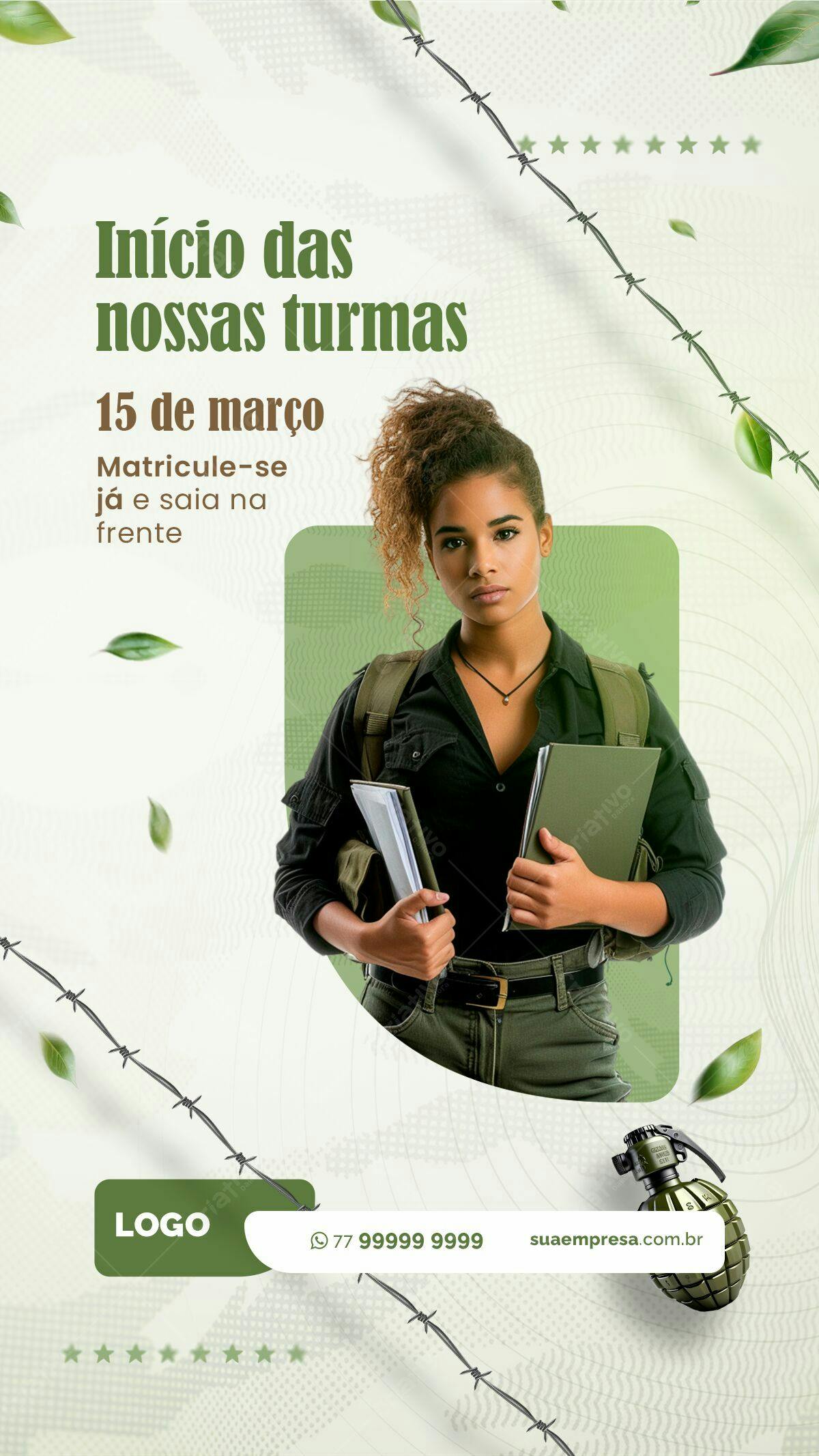 Flyer para Matrículas PSD Editável