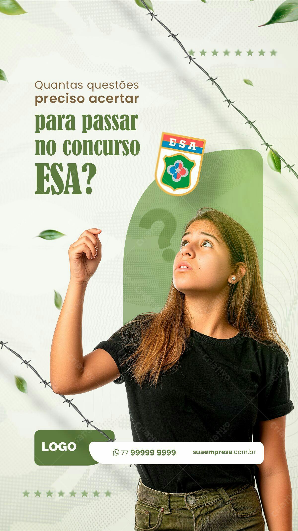 Flyer para Concurso ESA PSD Editável