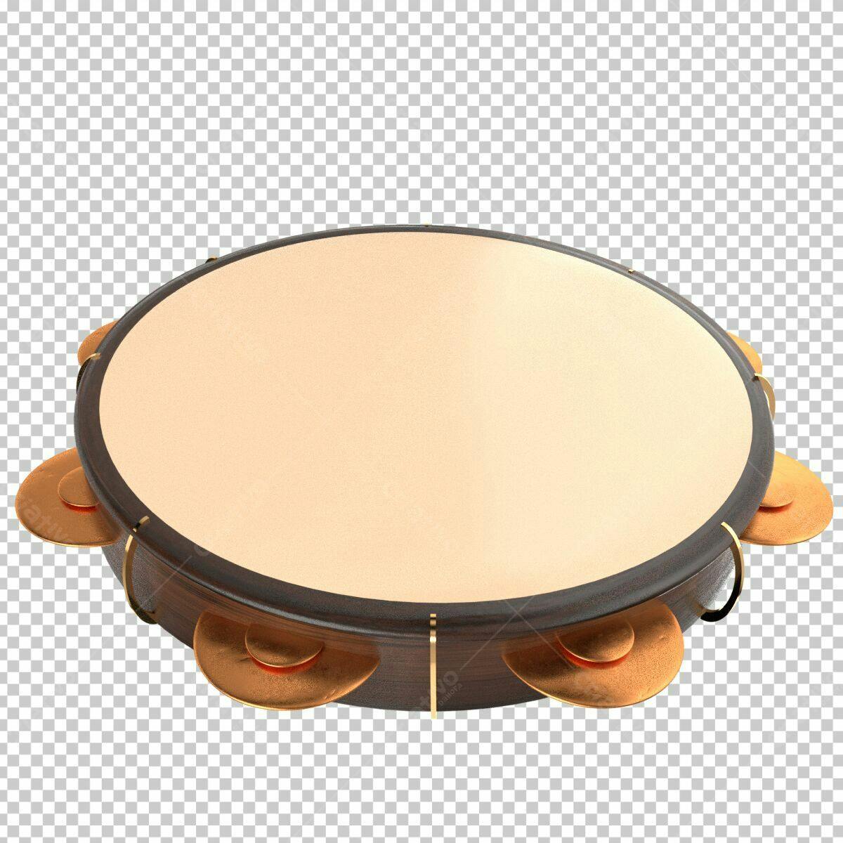 Modelo de Pandeiro PSD Editável para Festa Junina