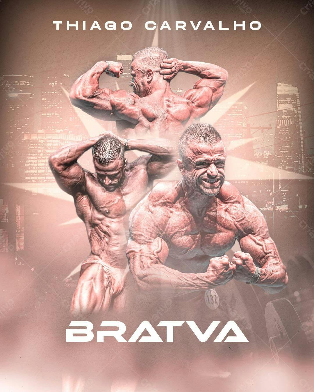 Poster de Fisiculturismo para Atleta PSD Editável