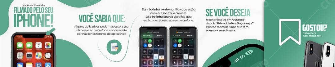 Story para Privacidade de Apps iPhone PSD Editável