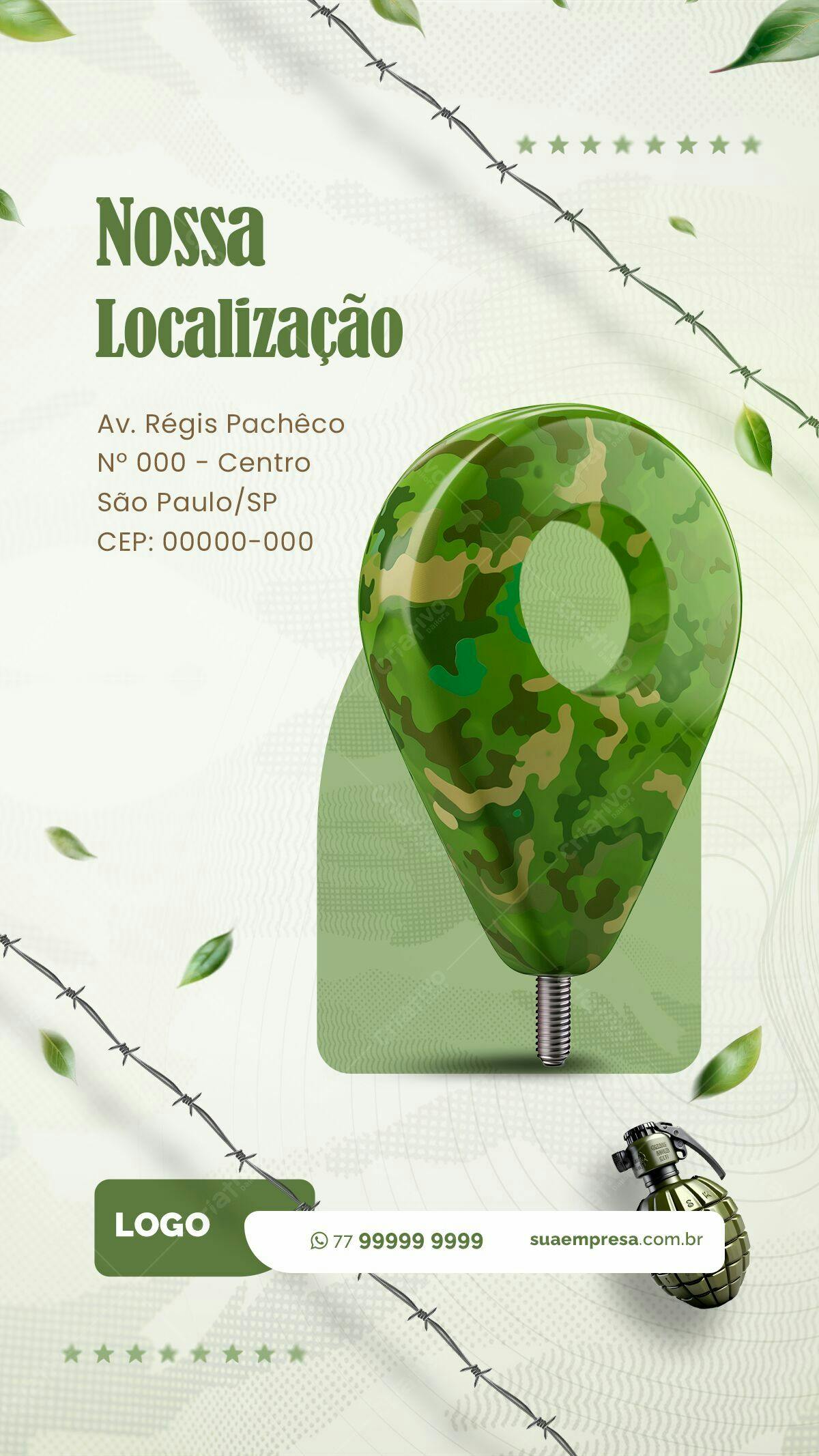 Flyer Localização Empresa PSD Editável