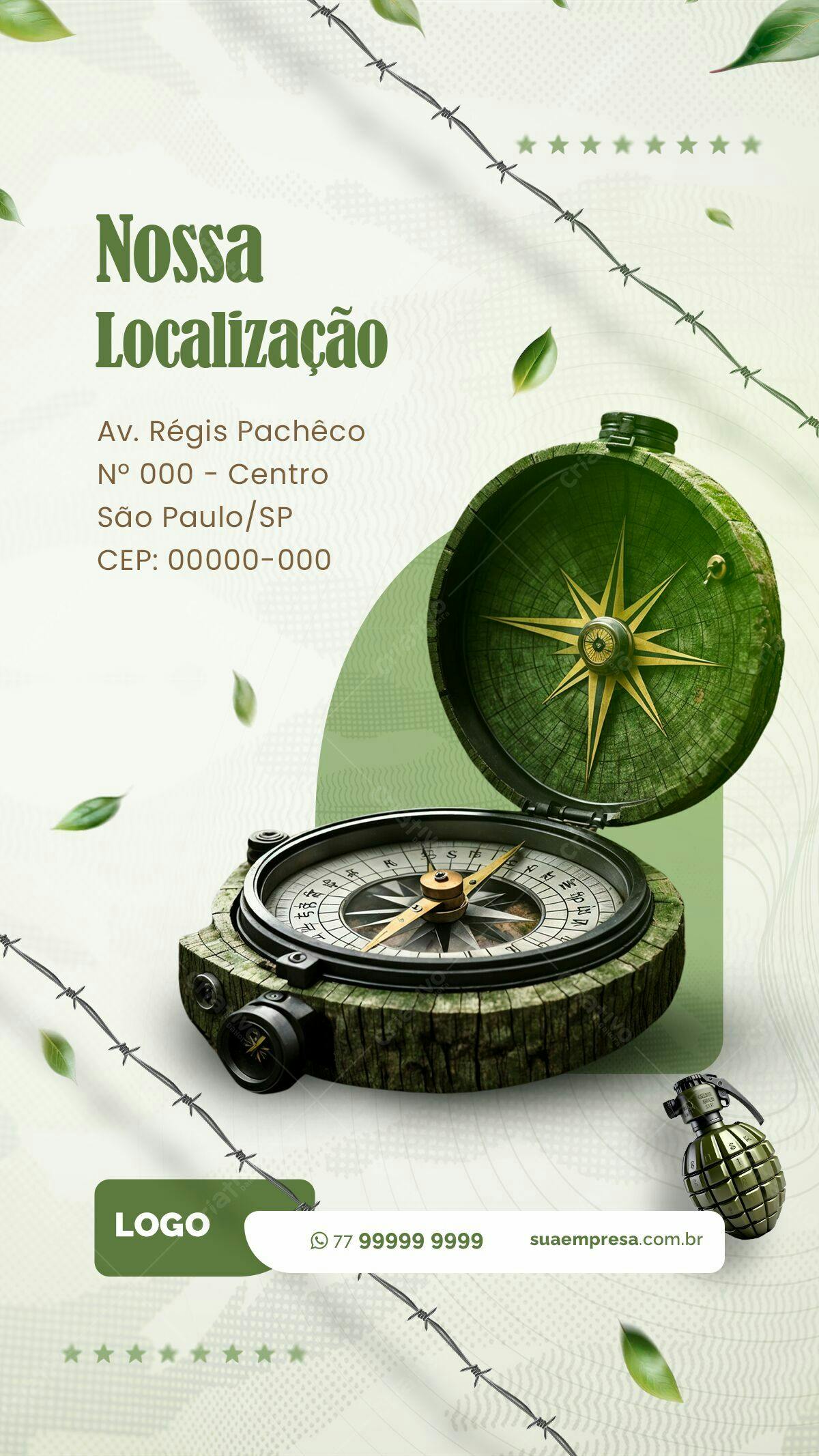 Flyer Localização Empresa PSD Editável