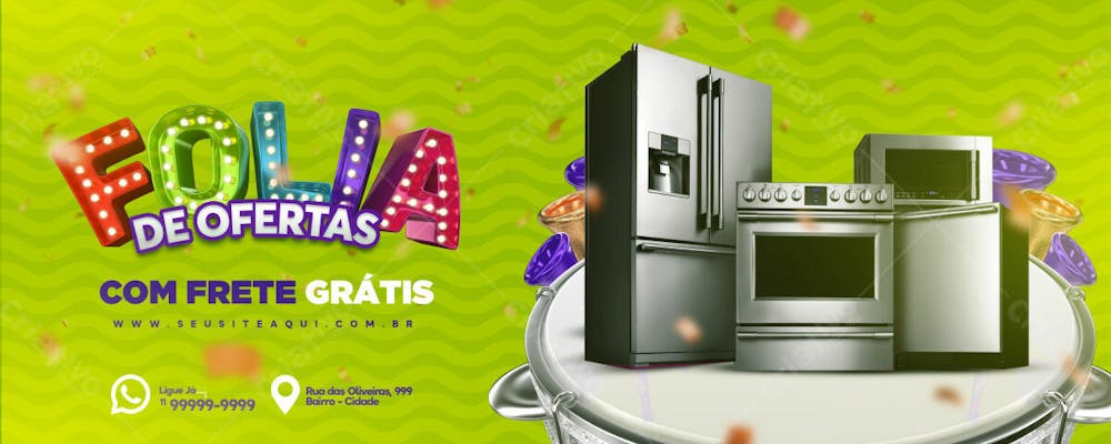 Banner Folia De Ofertas Psd Editável