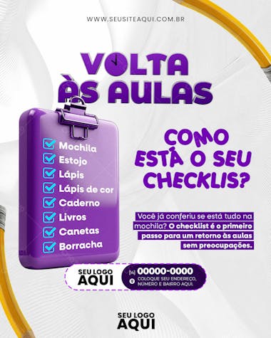 Feed | volta às aulas | matrículas abertas | escola