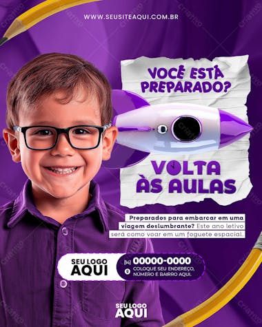 Feed | volta às aulas | matrículas abertas | escola