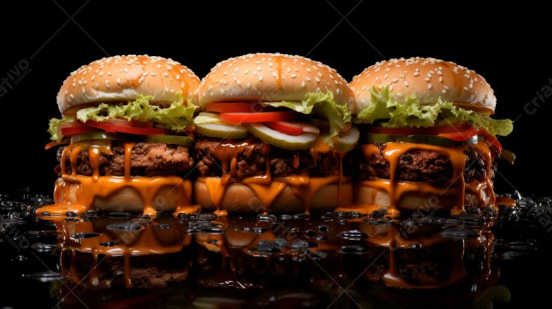 Imagem de hamburgueres com uma super carne 11