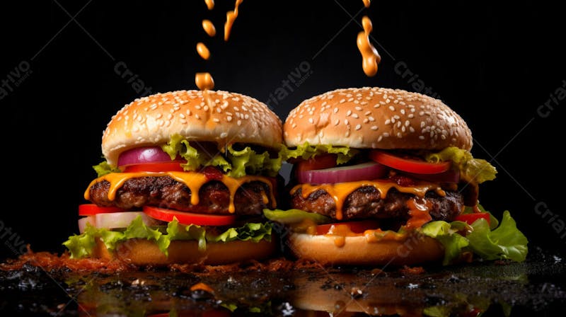 Imagem de hamburgueres com uma super carne 17